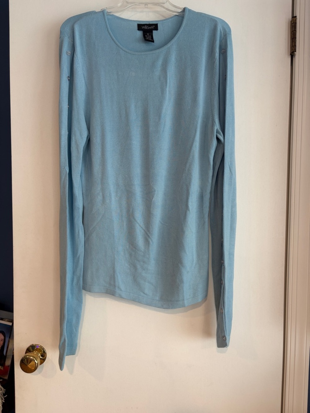 Willi Smith Pale Blue Knit Tee